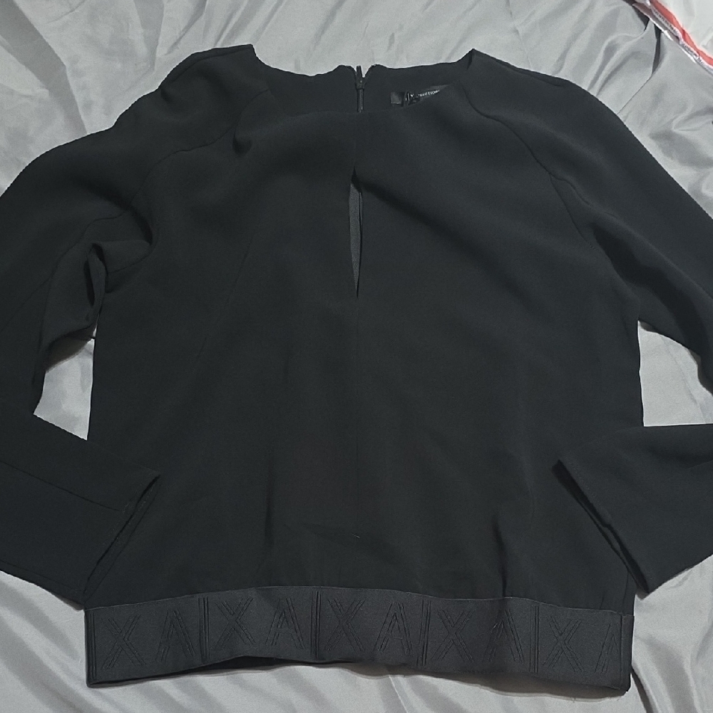 Armani Exchange Black Blouse